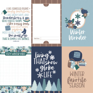 Echo Park Snow Days 12 X12 4X6 Journaling Cards