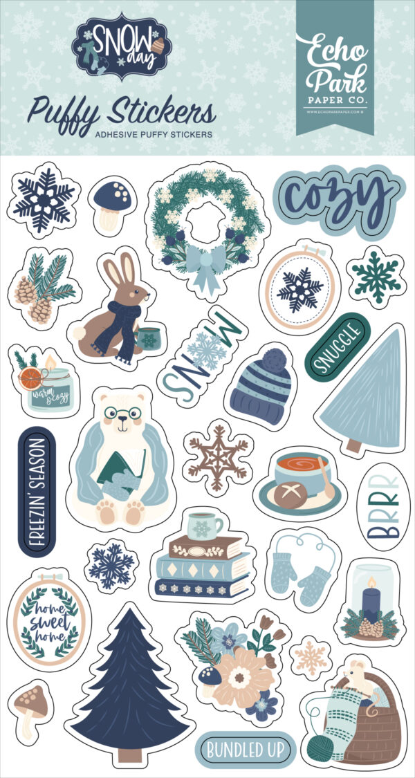 Echo Park Snow Day Puffy Stickers Echo Park Snow Day Puffy Stickers