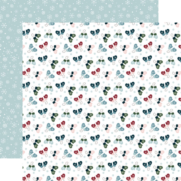 Echo Park Winter Fun 12X12 Snow Fun Mittens Echo Park Winter Fun 12X12 Snow Fun Mittens