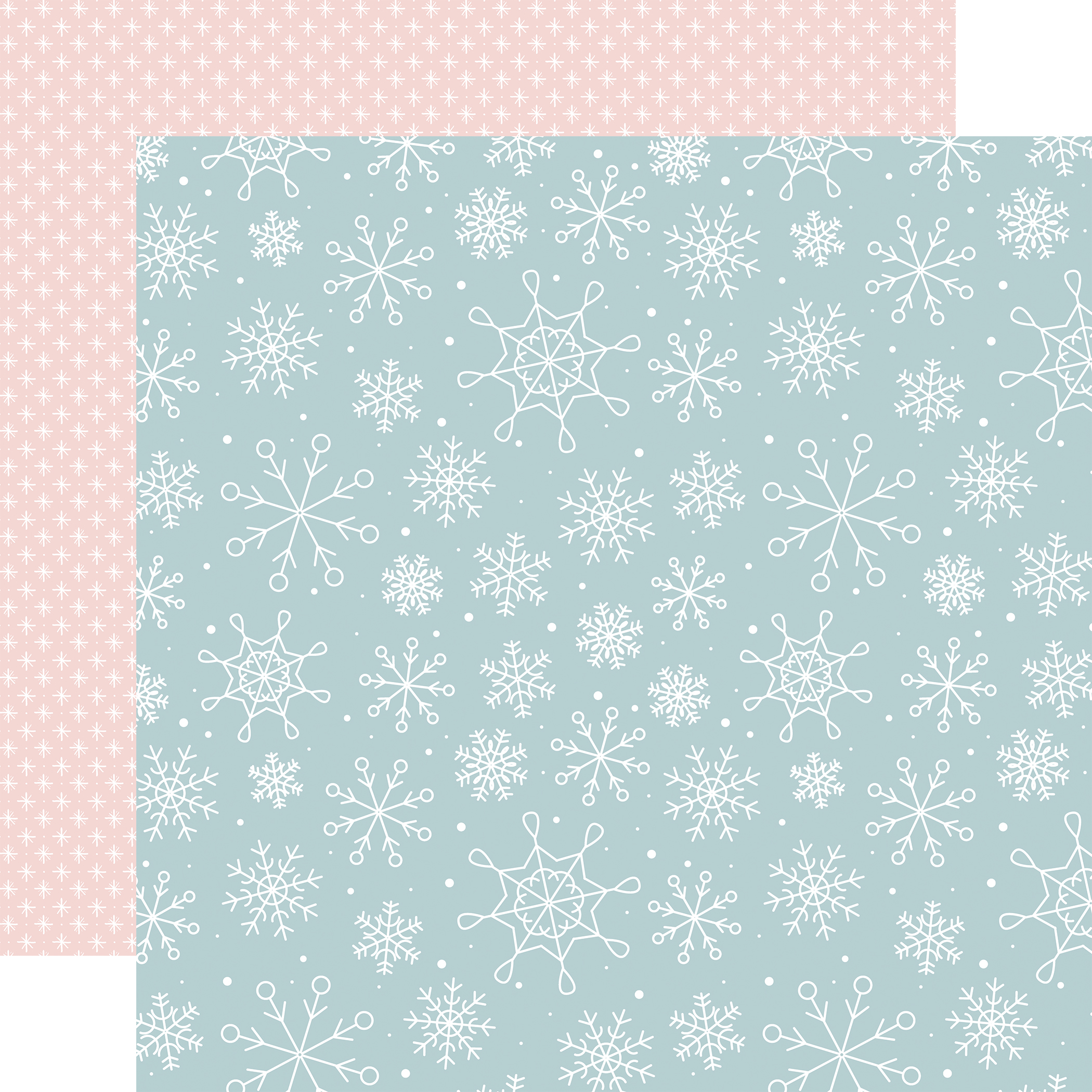 Echo Park Winter Fun 12X12 Winter Scenery Snowflakes