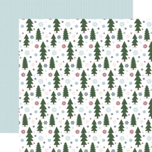 Echo Park Winter Fun 12X12 Snowy Forest Trees