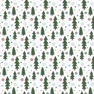 Echo Park Winter Fun 12X12 Snowy Forest Trees
