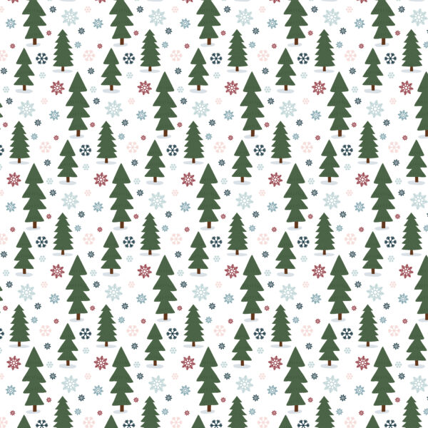 Echo Park Winter Fun 12X12 Snowy Forest Trees