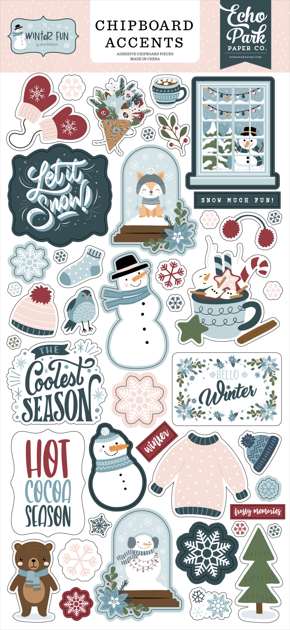 Echo Park Winter Fun Chipboard Accents