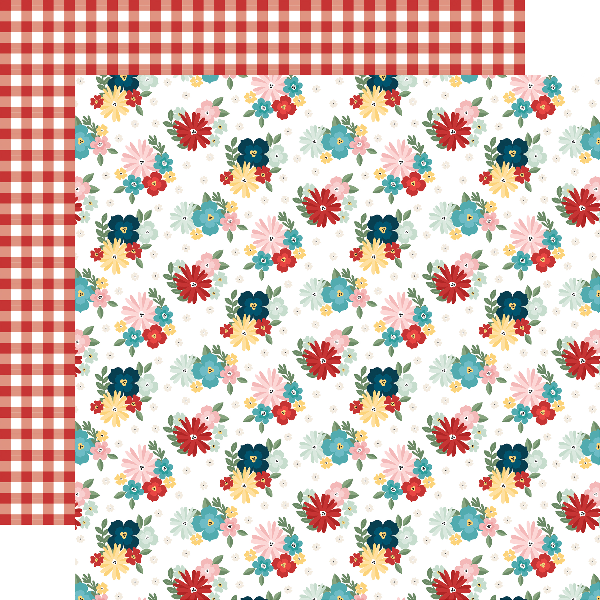 Echo Park Mom's Kitchen 12X12 Gathered Floral