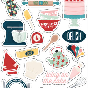 Echo Park Mom's Kitchen Puffy Stickers