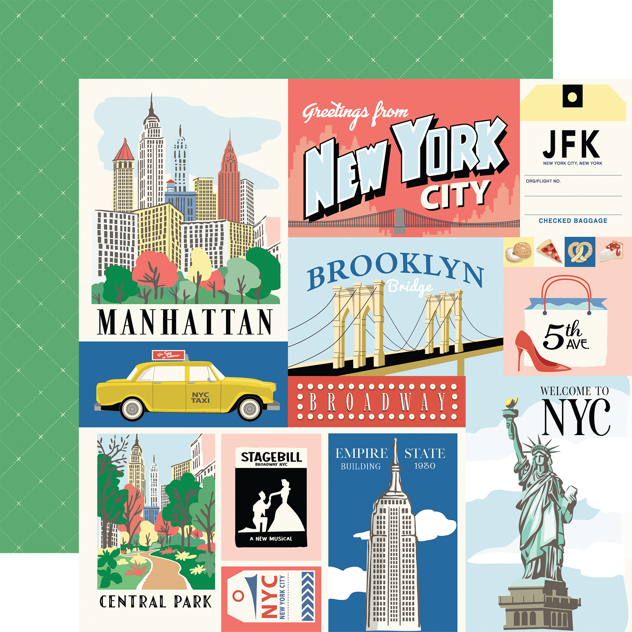 Carta Bella New York City 12X12 Multi Journaling Cards