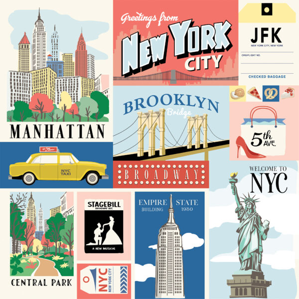Carta Bella New York City 12X12 Multi Journaling Cards