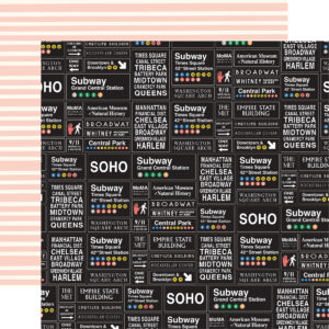 Carta Bella New York City 12X12 Subway Signs