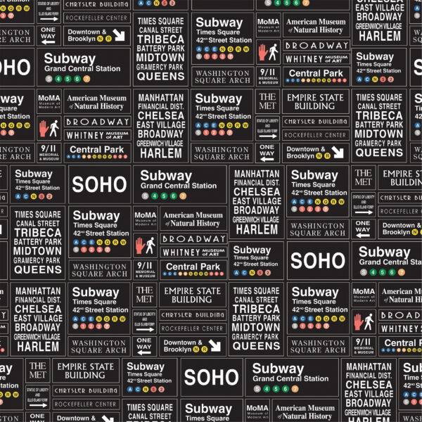 Carta Bella New York City 12X12 Subway Signs