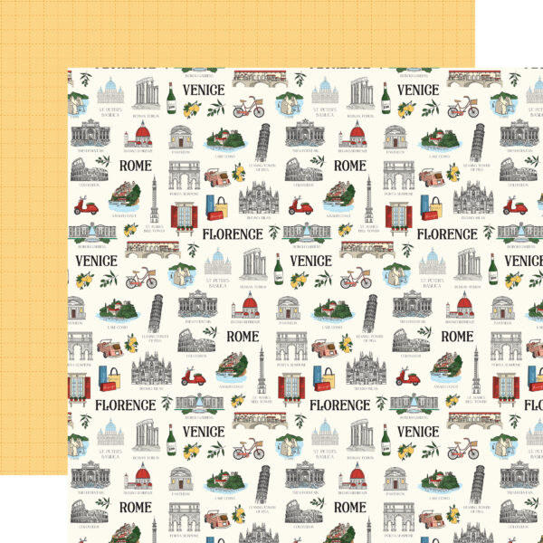 Carta Bella Italy 12X12 Must See Italy Spots Carta Bella Italy 12X12 Must See Italy Spots