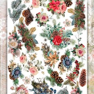 BLUE FERN MISTLETOE & HOLLY EPHEMERA DIE CUTS