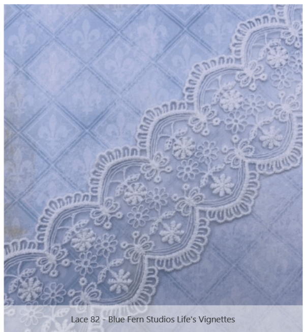 BLUE FERN MISTLETOE & HOLLY LACE 82