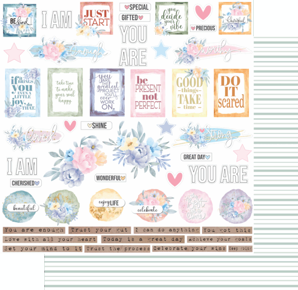 Uniquely Creative Heart & Soul 12X12 Good Advice Paper