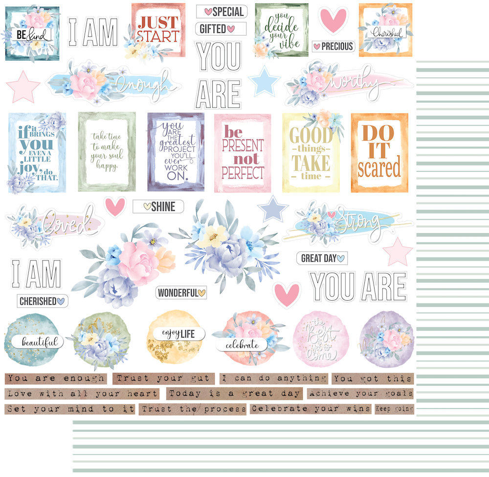 Uniquely Creative Heart & Soul 12X12 Good Advice Paper