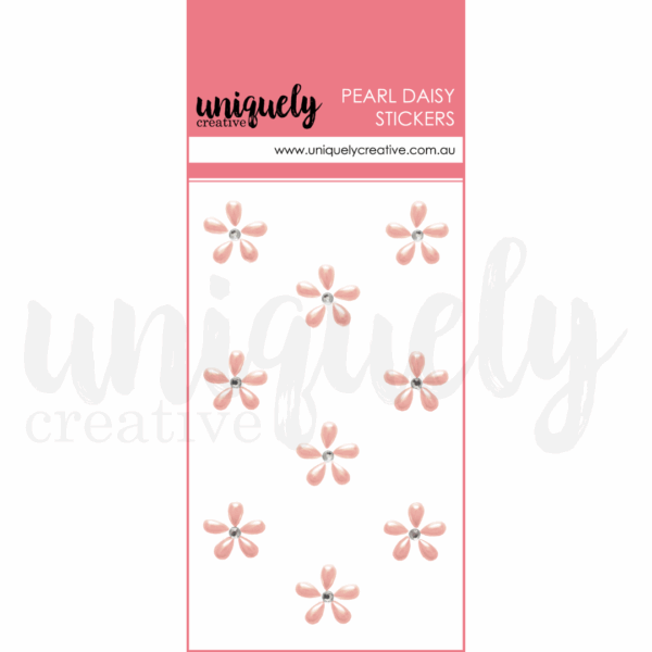 Uniquely Creative Pearl Daisy Stickers Pink Uniquely Creative Pearl Daisy Stickers Pink