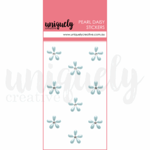 Uniquely Creative Pearl Daisy Stickers Blue