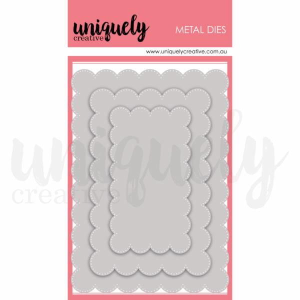 Uniquely Creative Die Oversized Scalloped Nesting Rectangle Uniquely Creative Die Oversized Scalloped Nesting Rectangle