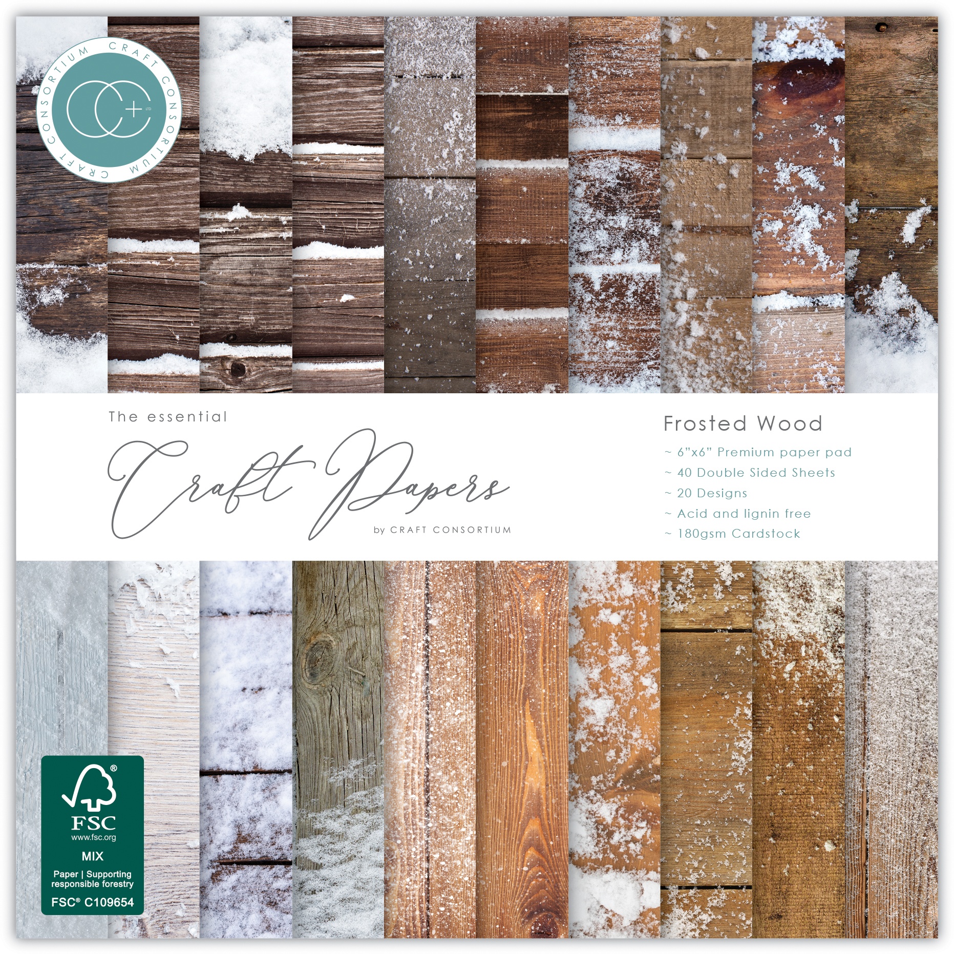CRAFTERS CONSORTIUM 6X6 FROSTED WOOD