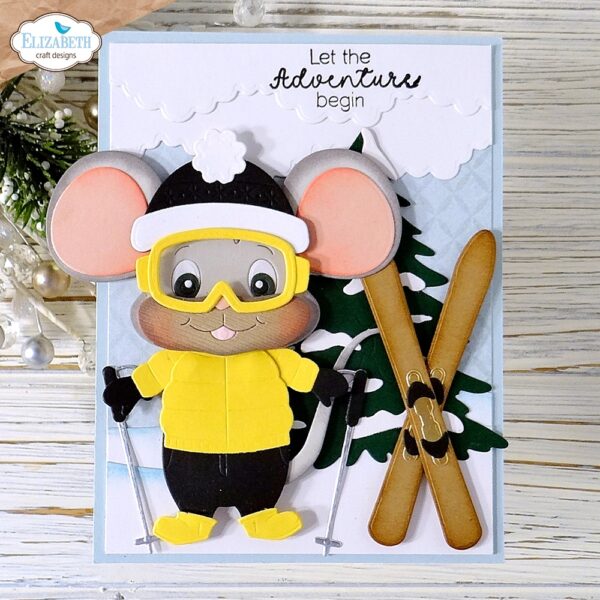 ELIZABETH CRAFTS DIE BIG MOUSE WINTER ACCESSORIES