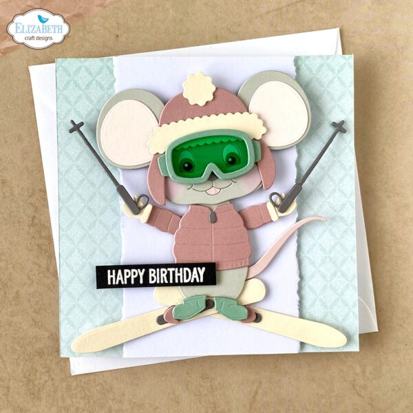 ELIZABETH CRAFTS DIE BIG MOUSE WINTER ACCESSORIES