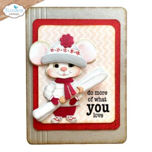 ELIZABETH CRAFTS DIE BIG MOUSE WINTER ACCESSORIES