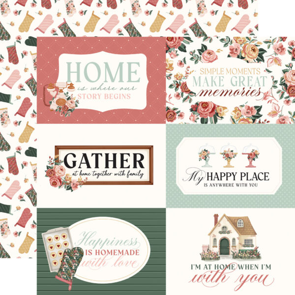 Carta Bella Feels Like Home 12X12 6X4 Journaling Cards