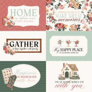 Carta Bella Feels Like Home 12X12 6X4 Journaling Cards