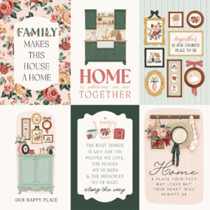 Carta Bella Feels Like Home 12X12 4X6 Journaling Cards