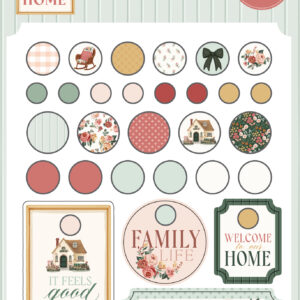 Carta Bella Feels Like Home Decorative Brads