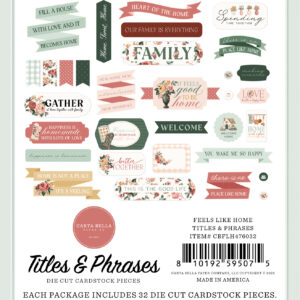 Carta Bella Feels Like Home Titles & Phrases