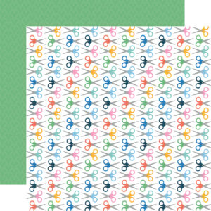 Echo Park Plan On It 12X 12 Cut It Out Scissors