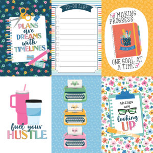 Echo Park Plan On It 12X 12 4X6 Journaling Cards
