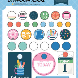 Echo Park Plan On It Decorative Brads