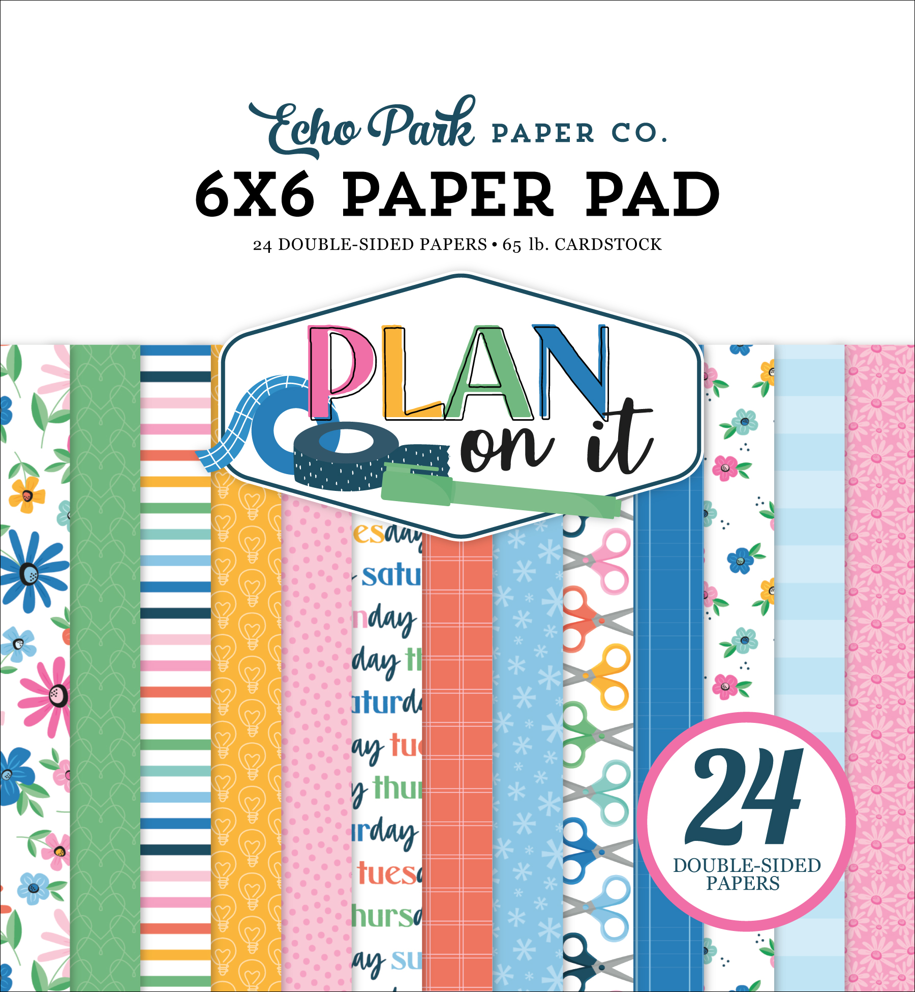 Echo Park Plan On It 6X6 Paper Pad