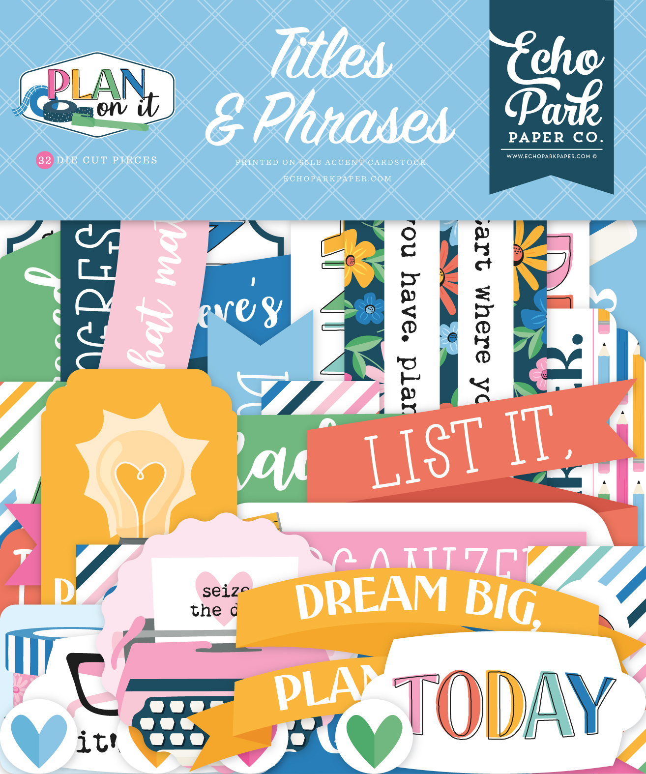 Echo Park Plan On It Titles & Phrases