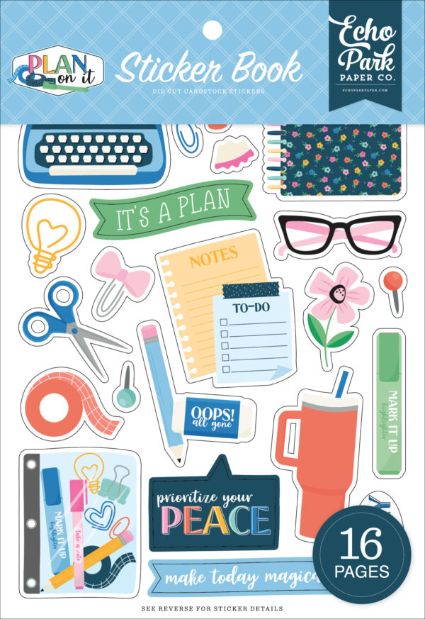 Echo Park Plan On It Sticker Book Echo Park Plan On It Sticker Book