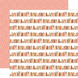 Echo Park Bookish 12X12 Stacked Shelves