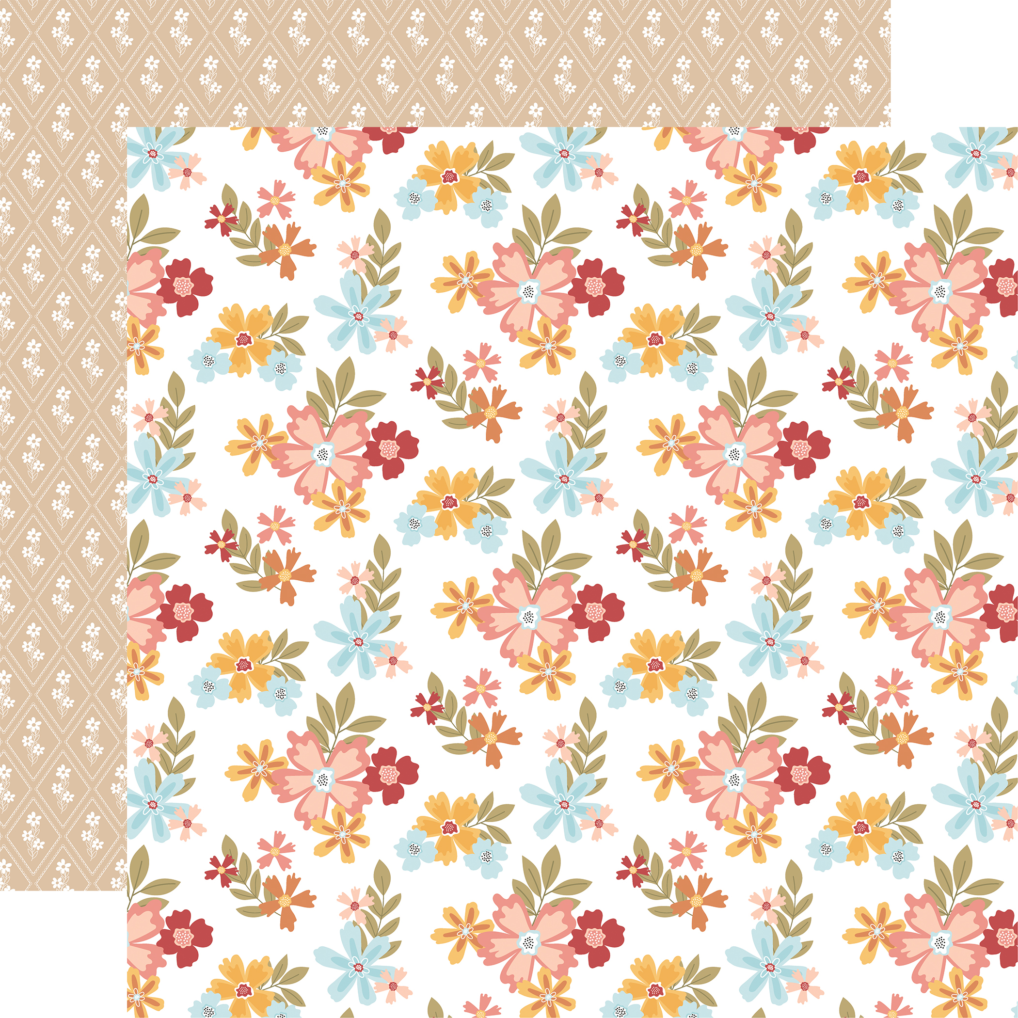 Echo Park Bookish 12X12 Favorite Book Floral