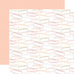 Echo Park Bookish 12X12 Book Stamps