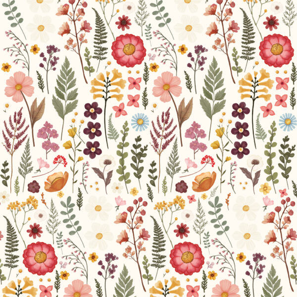 Carta Bella Pressed Floral 12X12 3X4 Journaling Cards