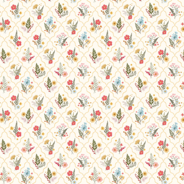 Carta Bella Pressed Floral 12X12 Floral Diamonds