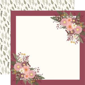 Carta Bella Pressed Floral 12X12 Full of Magic Floral Frame