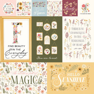 Carta Bella Pressed Floral 12X12 Multi Journaling Cards