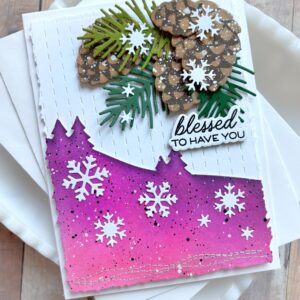 WF Die Snowcapped Pinecone Shape