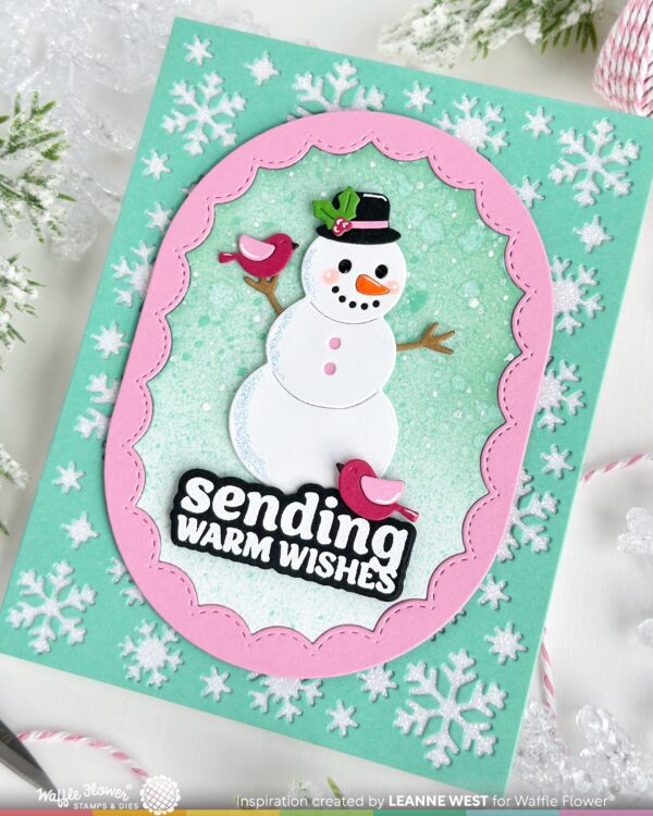 WF Die Snowflake Background