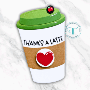 Trinity Die Take-out Coffee Shape Card