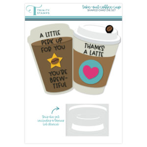 Trinity Die Take-out Coffee Shape Card