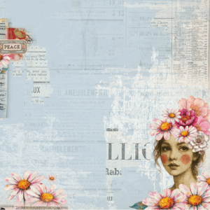 Uniquely Creative Dressed in Daydreams 12X12 Wild Daisy Paper