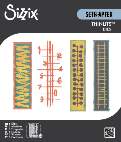 Sizzix Thinlits Die Set 6PK Stretchers By Seth Apter